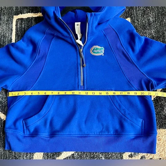 Lululemon University of Florida Women's Scuba Oversized 1/2 Zip Hoodie M/L Blue - Picture 8 of 9